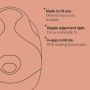 Line drawing of the wearable breast pump with key feature bullet points