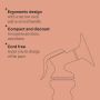Keyline of a manual breast pump with key features listed.