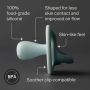 Side shot of an Ultra-light soother with key feature pointers.