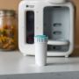 Filtre de rechange sur un comptoir de cuisine devant la machine D&N Perfect Prep