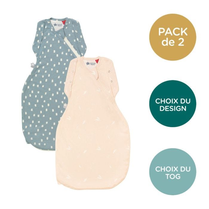 lange d&apos;emmaillotage rose et bleu marine sur fond blanc avec lot de 2, choix de motifs et tog en médaillons