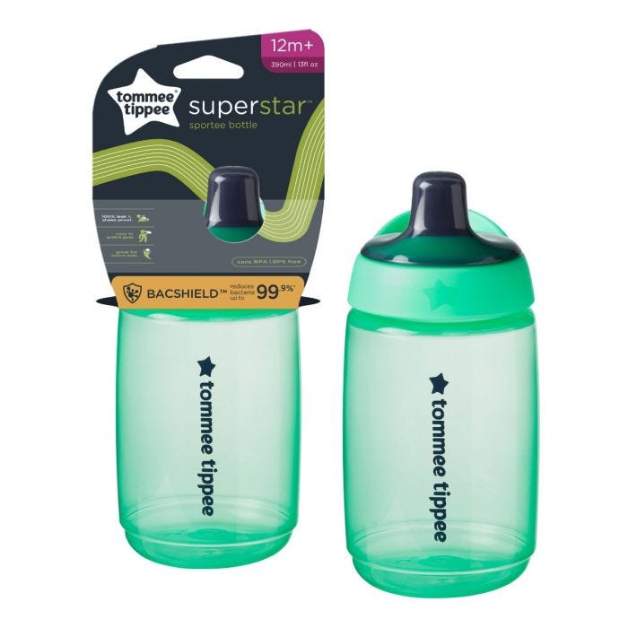 Sportee Water Bottle Green with Packaging