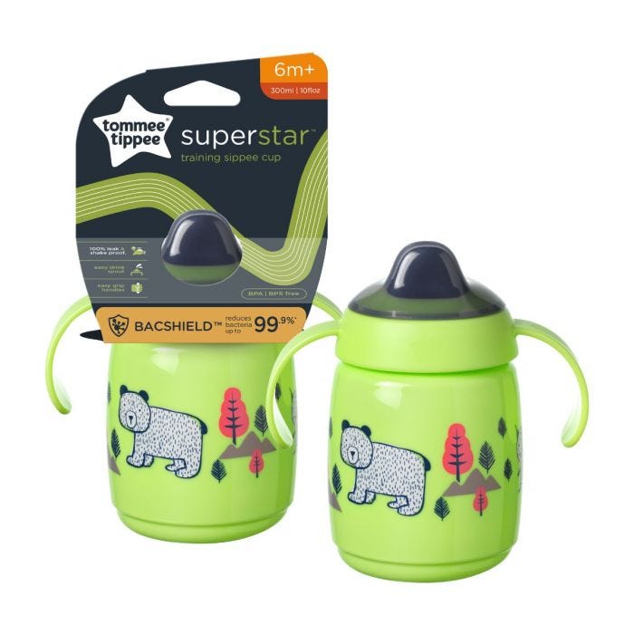 Training sippee cup- green with packaging