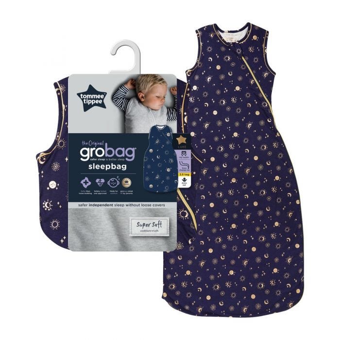 The Original Grobag Moon Child Sleepbag with packaging