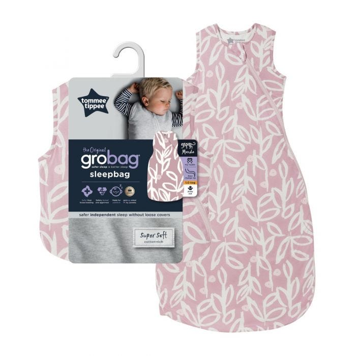 The Original Grobag Botanical Sleepbag with packaging