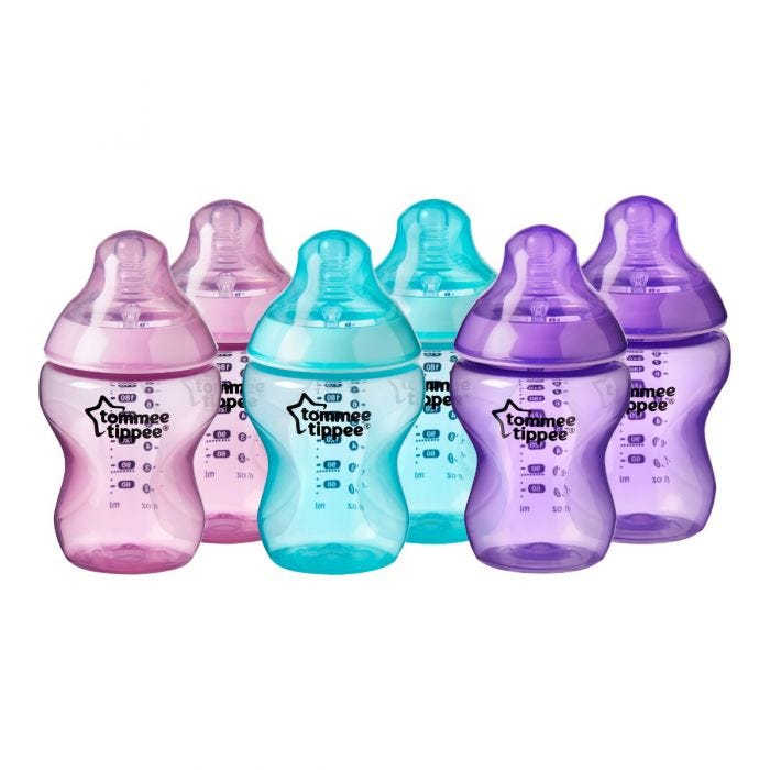 6-closer-to-nature-baby-bottles-pink-purple-green
