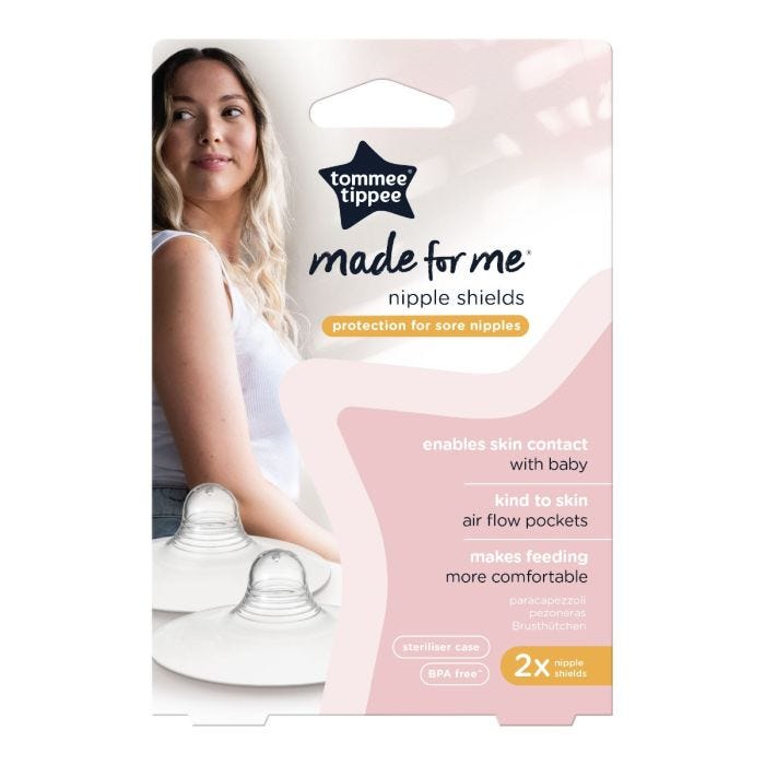 Tommee Tippee nipple shields packaging
