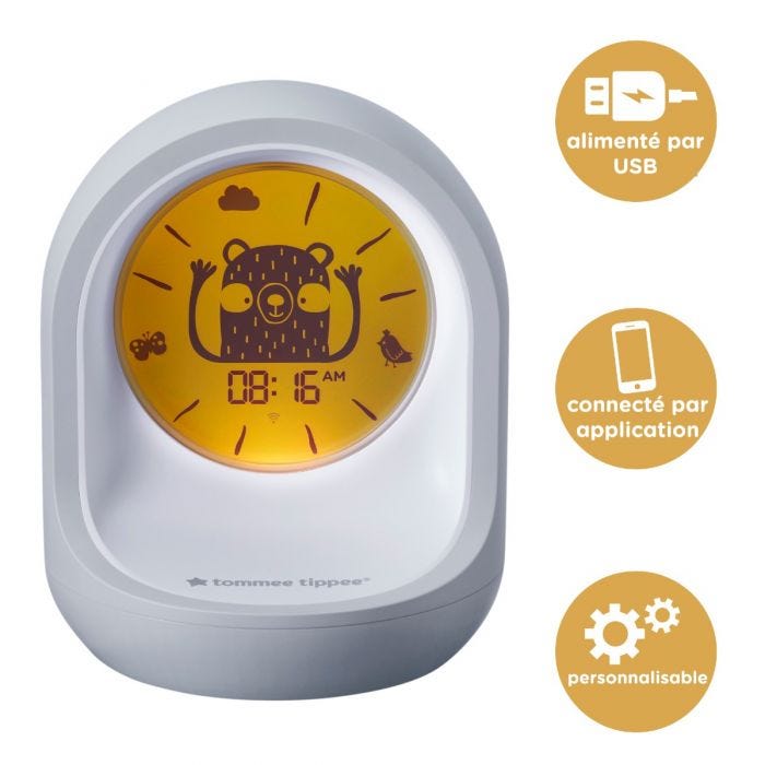 Infographie de l&apos;horloge Connected Sleep Trainer