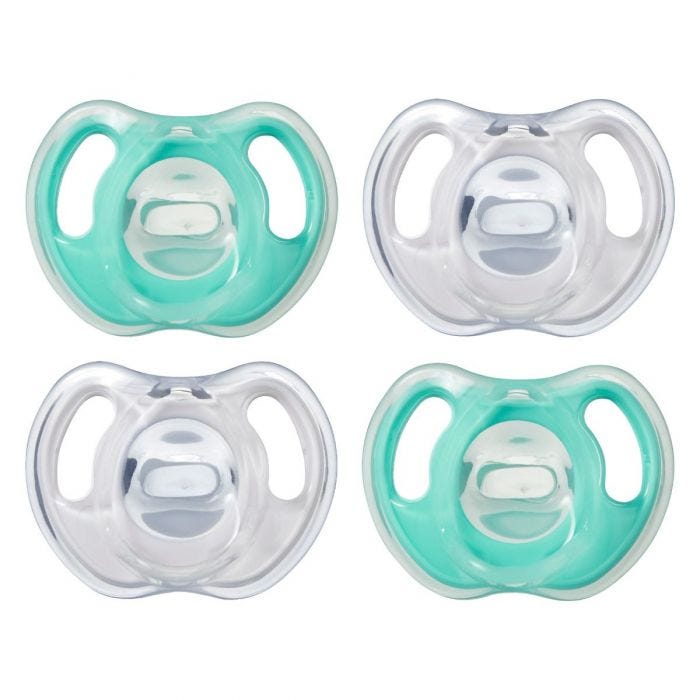 Ultra-light Silicone Soother 4 pack