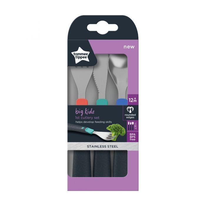 Big kids first cutlery set packaging