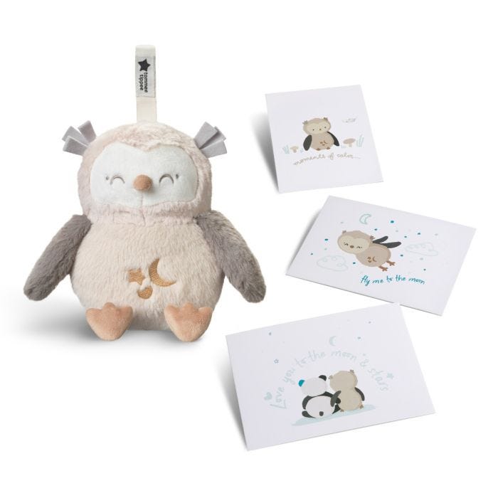 Owl sleep aid on a white background