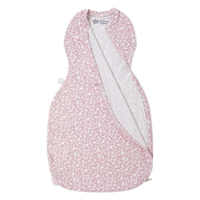 The Original Grobag Earth Grape Easy Swaddle zip open 