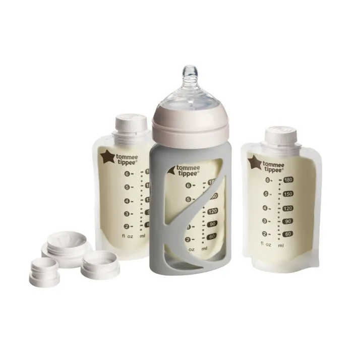 Breast Milk Starter Set components on a white background
