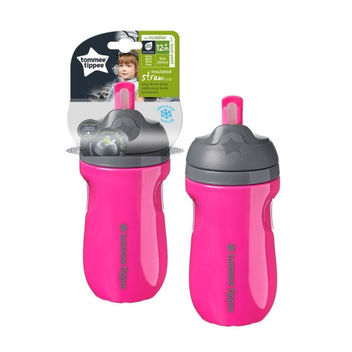 Insulated Straw Toddler Tumbler - 12+ months, 1 pack, Pink 