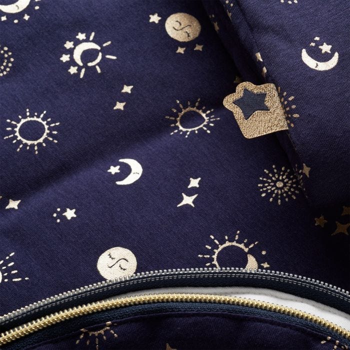 The Original Grobag Moon Child Sleepbag fabric close up 