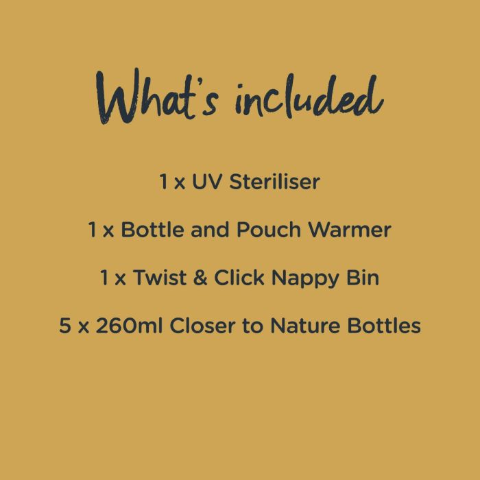 What’s included infographic, detailing a list of what is included in the bundle
