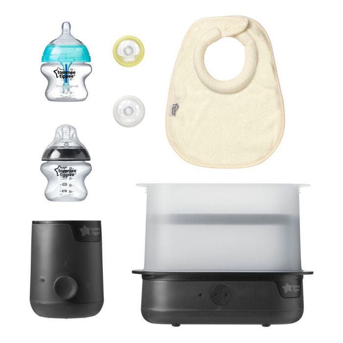New parent starter set in black flat product shot