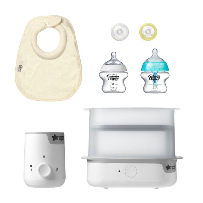 New parent starter set in white flat product shot