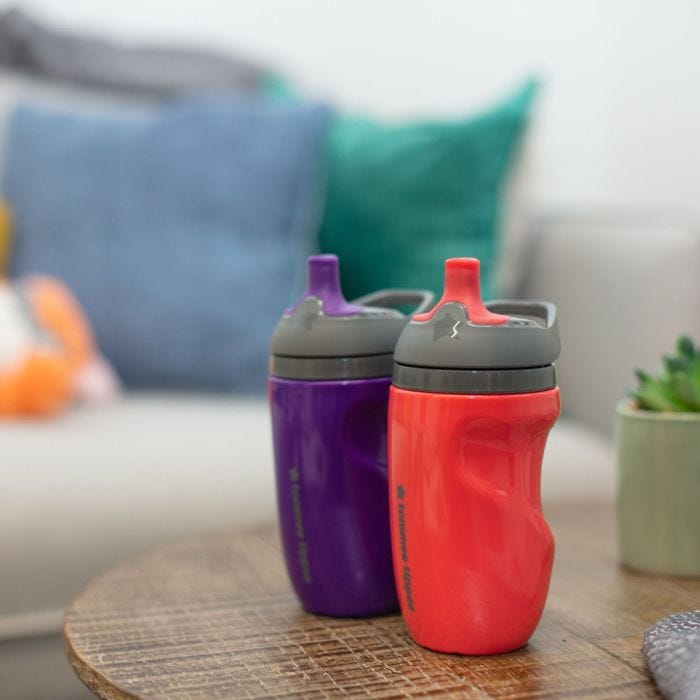 Insulated Sippee Bottles on table