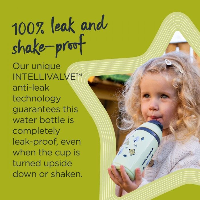Superstar Insulated Straw Cup  infographic - 100% leak proof