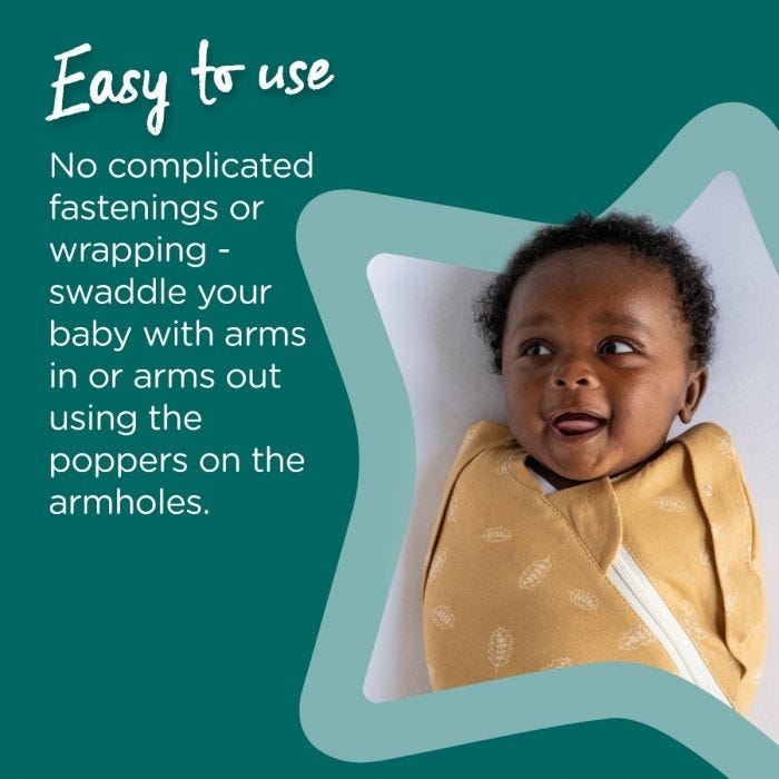 The Original Grobag Swaddlebag - easy to use 
