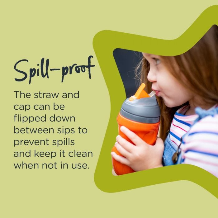 Insulated Straw Toddler Cup Infographic