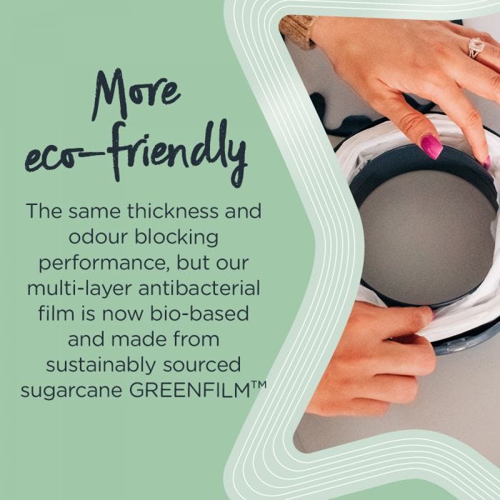 Twist & Click Nappy Disposal Bin - infographic