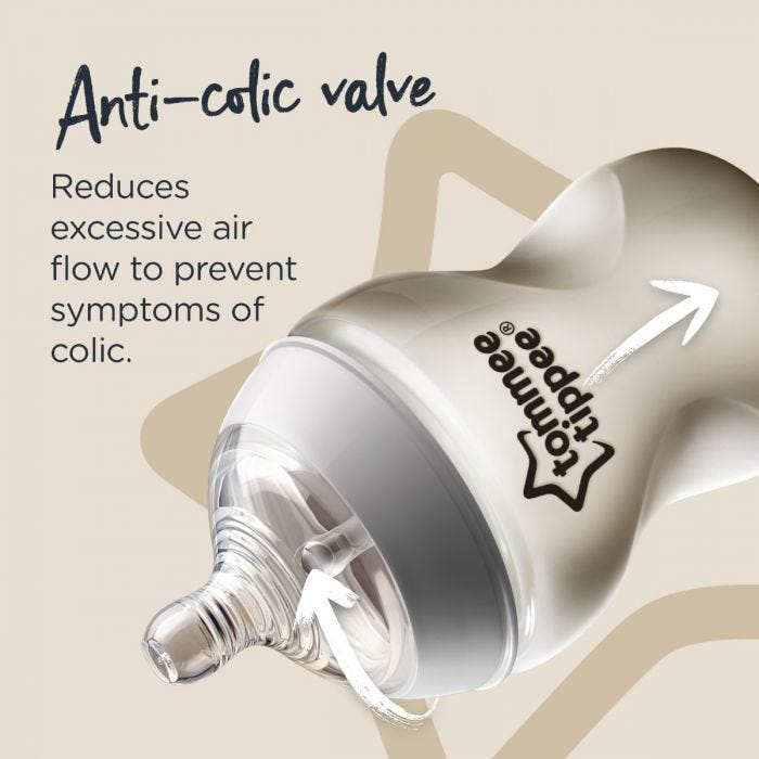Closer to Nature Teat Infographic- Anti-colic valve
