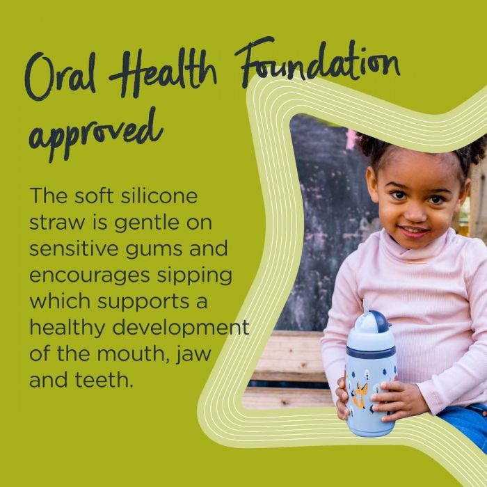Superstar Insulated Straw Cup  inforgraphic oral helath