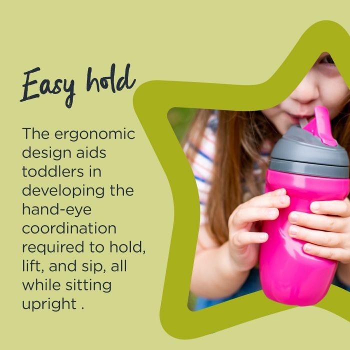 Insulated Straw Toddler Cup Infographic