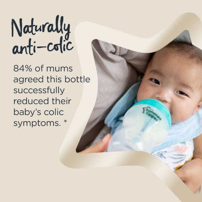 Advanced Anti-Colic Teats Infographic- Naturally anti-colic