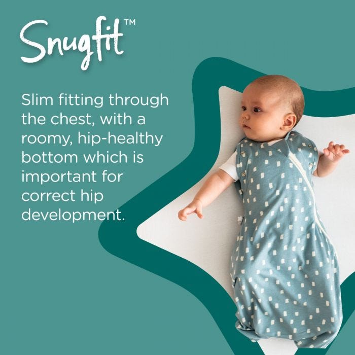The Original Grobag Swaddlebag Inforgraphic - snugfit