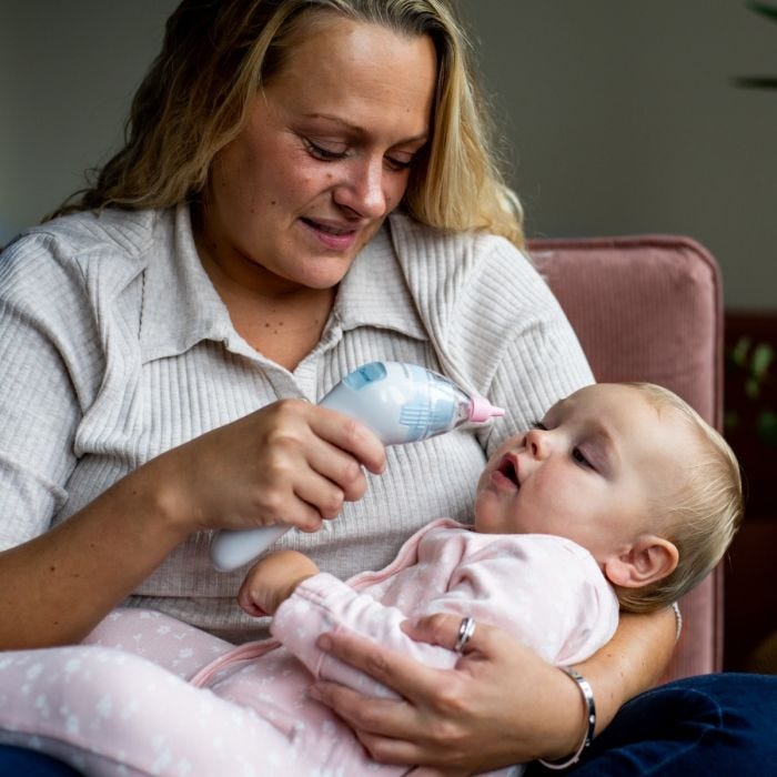 Nasal Aspirator in use