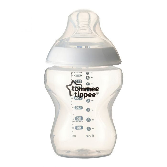 Closer to Nature baby bottles on a white background