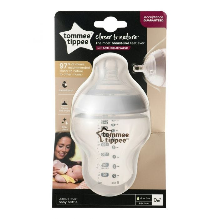 CTN baby feeding bottle 1x 260ml packaging