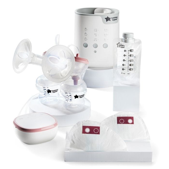 Imagery of products included in the complete breastfeeding bundle