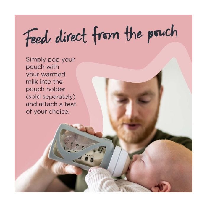 Made for me breast milk pouch infographic