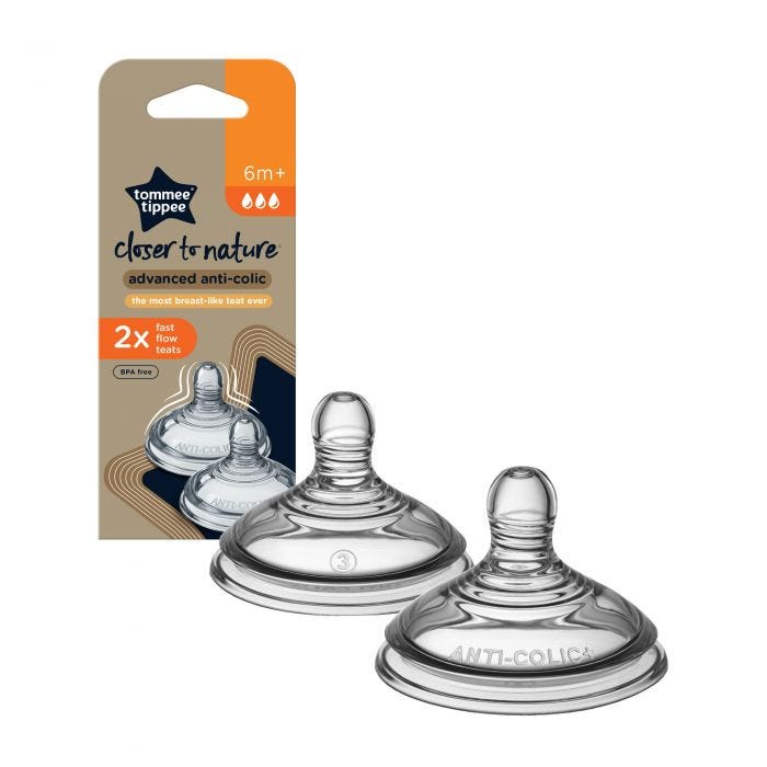 Advanced Anti-colic Teat -fast flow with packaging