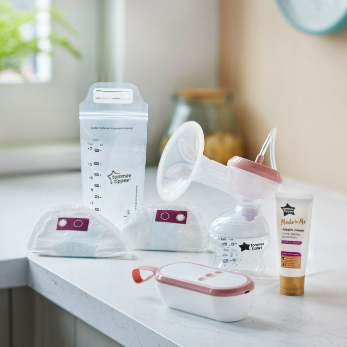 Produits inclus dans l&apos;ensemble de produits d&apos;allaitement dans un cadre domestique