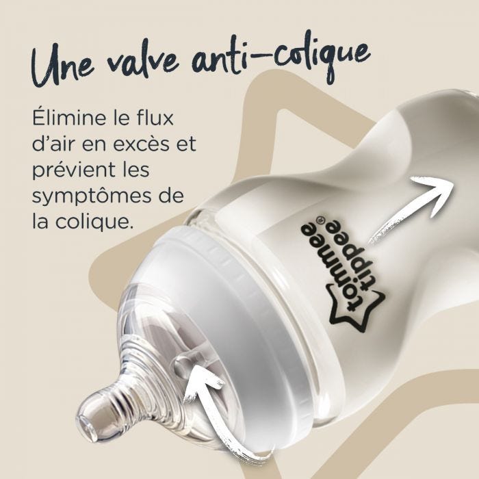 Infographie des biberons en verre CTN