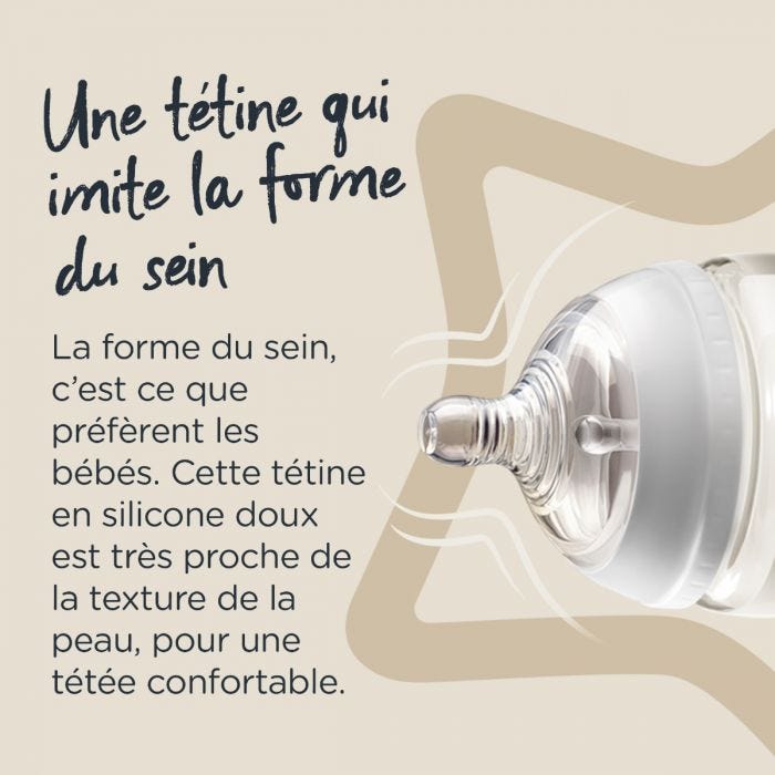 Infographie des biberons en verre CTN