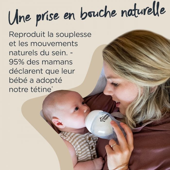 Infographie des biberons en verre CTN