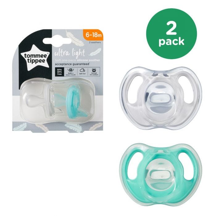 Ultra-light Silicone Soother 2 pack