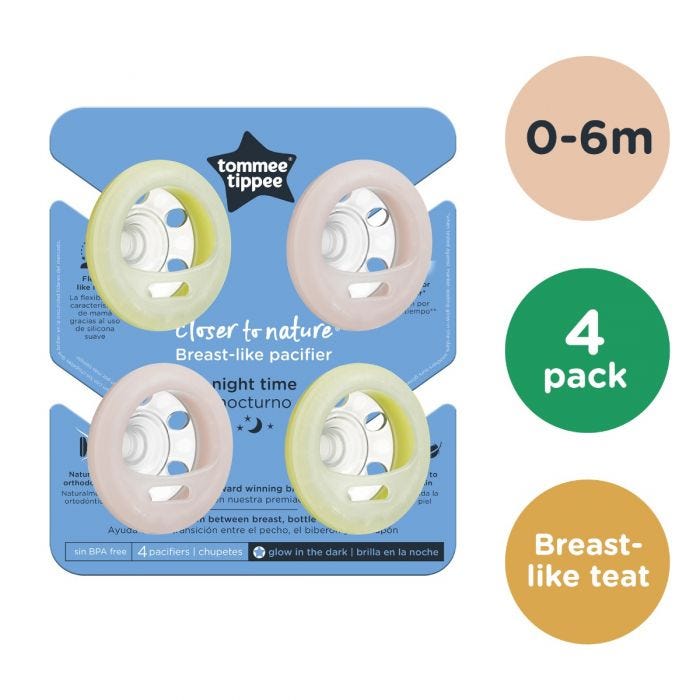 Breast like soother pink yellow