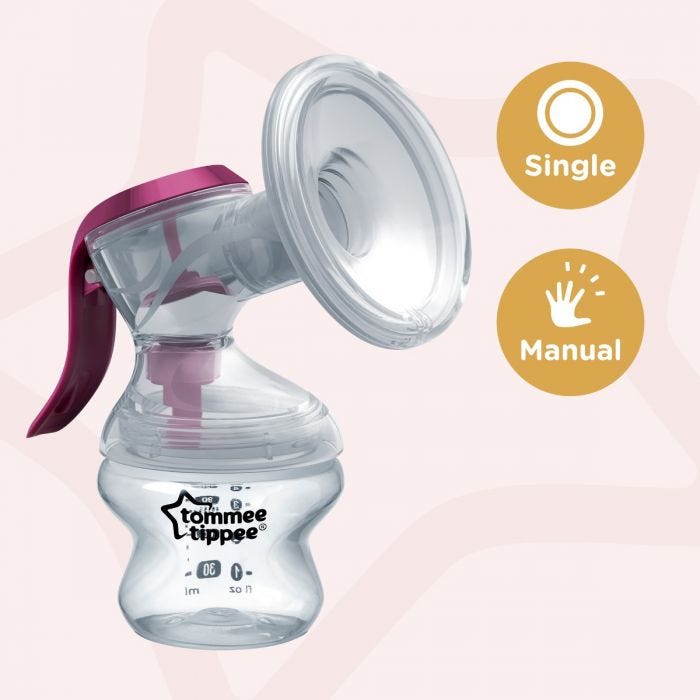 Made for me manual breast pump infographic 
