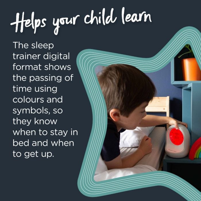 Connected Sleep Trainer Clock infographic