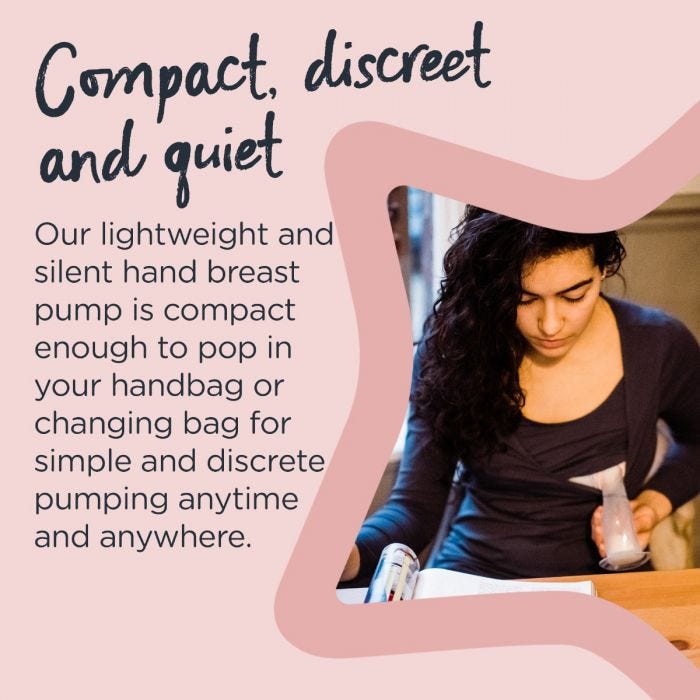 Made for me silicone breast pump infographic - discreet