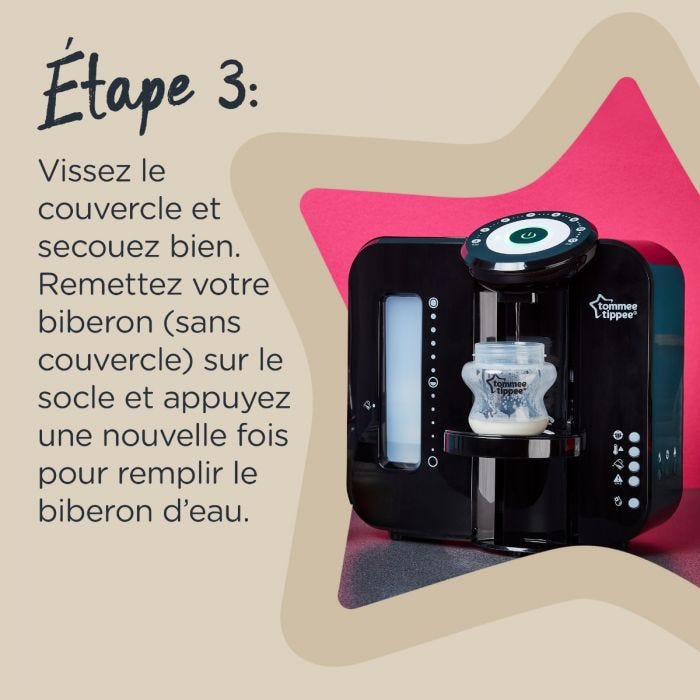 Infographie de la machine Perfect Prep - étape 3