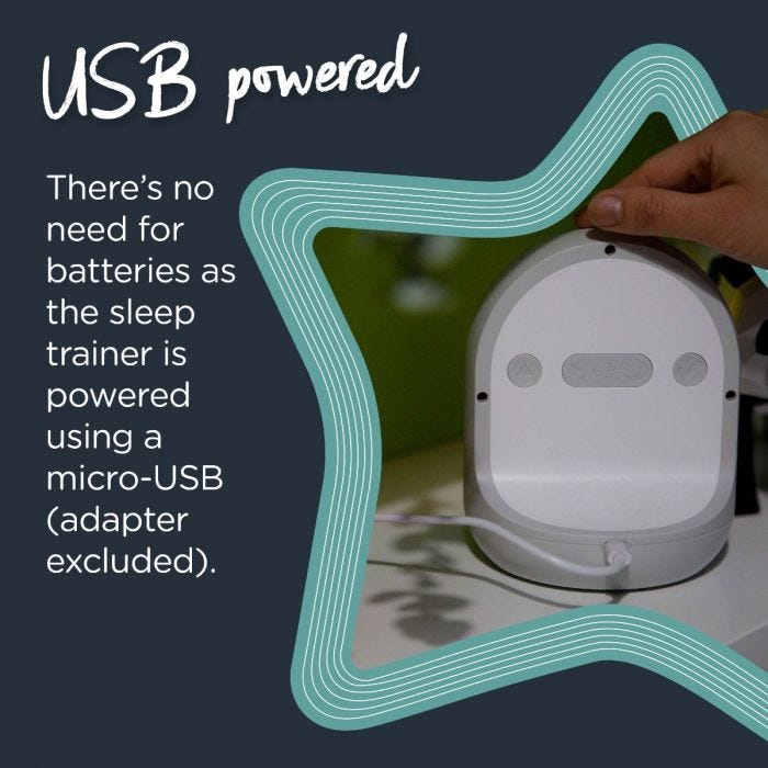 Connected Sleep Trainer Clock infographic