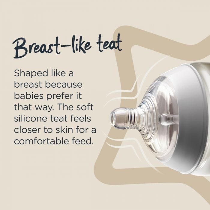 CTN Baby Bottle Infographic - Breast like teat 